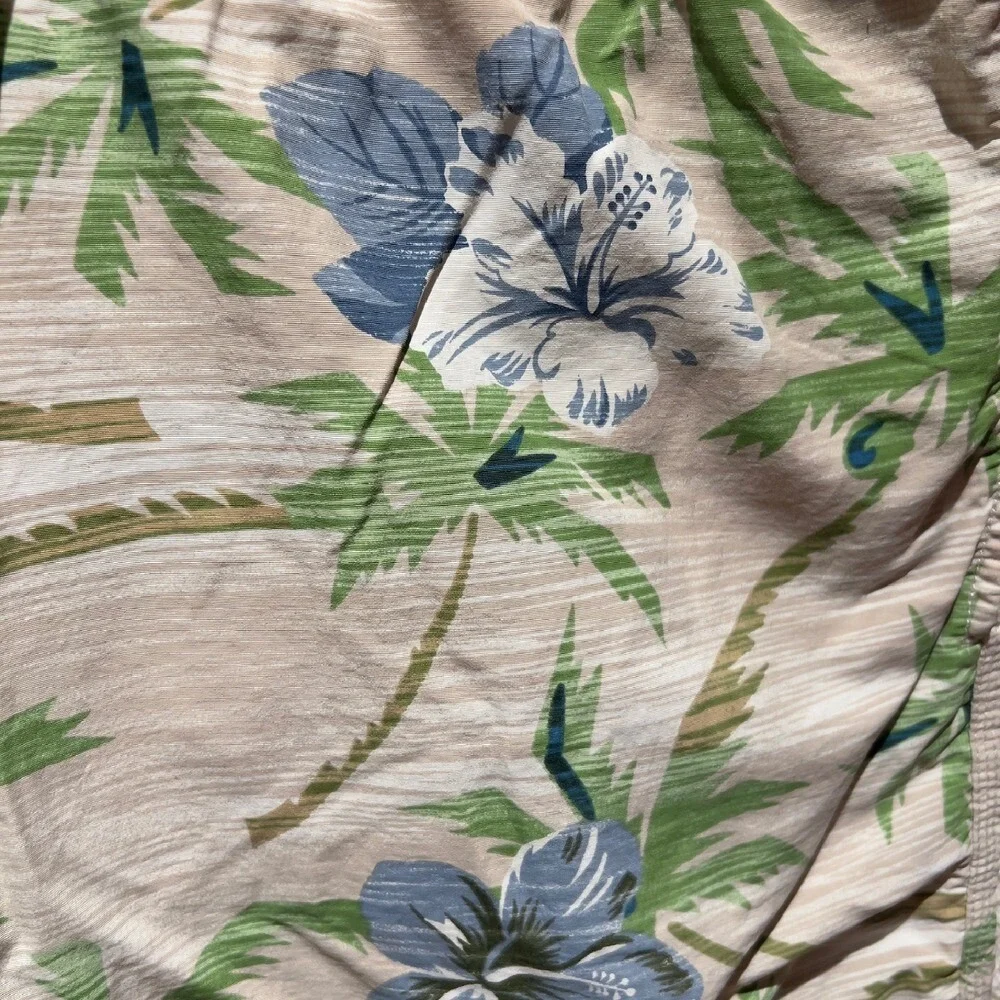 Tommy Bahama Palm‎ Tree Floral Swim Trunks XL Hawaiian Resort Cruise Beach